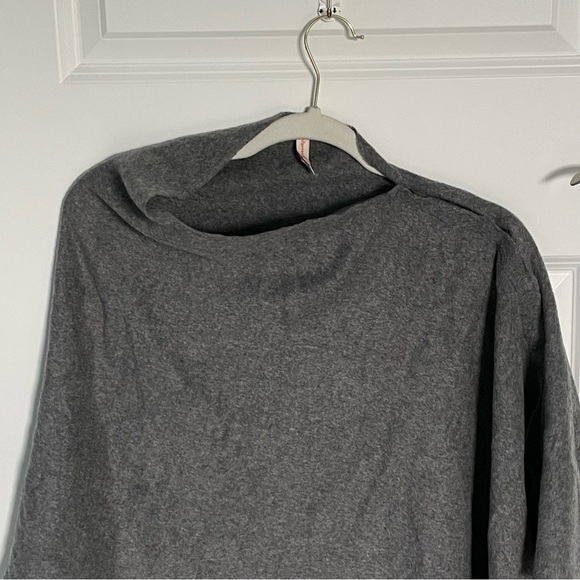 New! Red Envelope 100% cashmere Poncho dark gray nwot 47127 - Picture 10 of 16